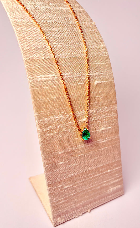 Collana Goccia Smeraldo