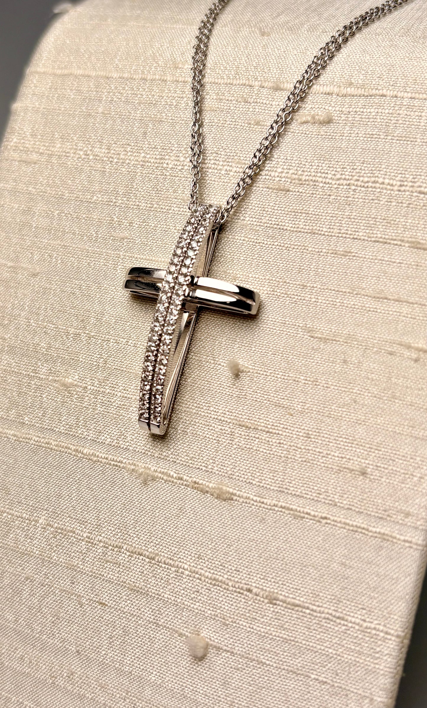 Collana Croce Diamanti