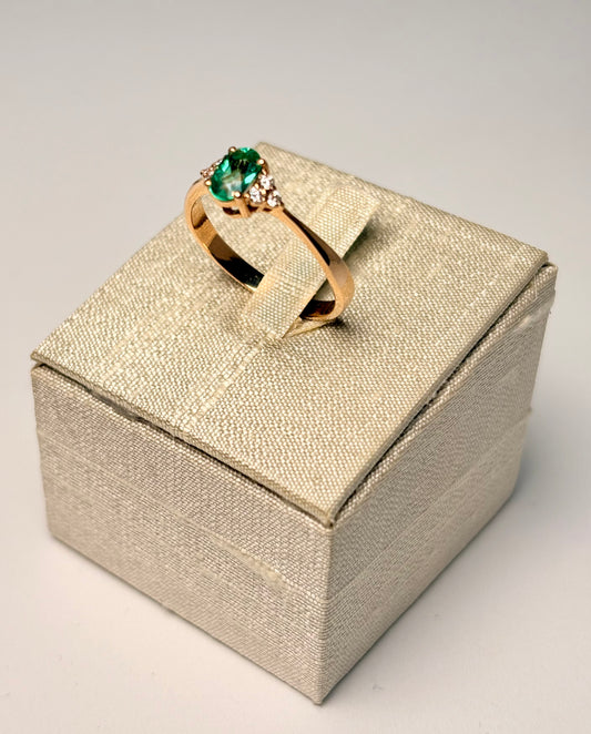 Anello Smeraldo Ovale