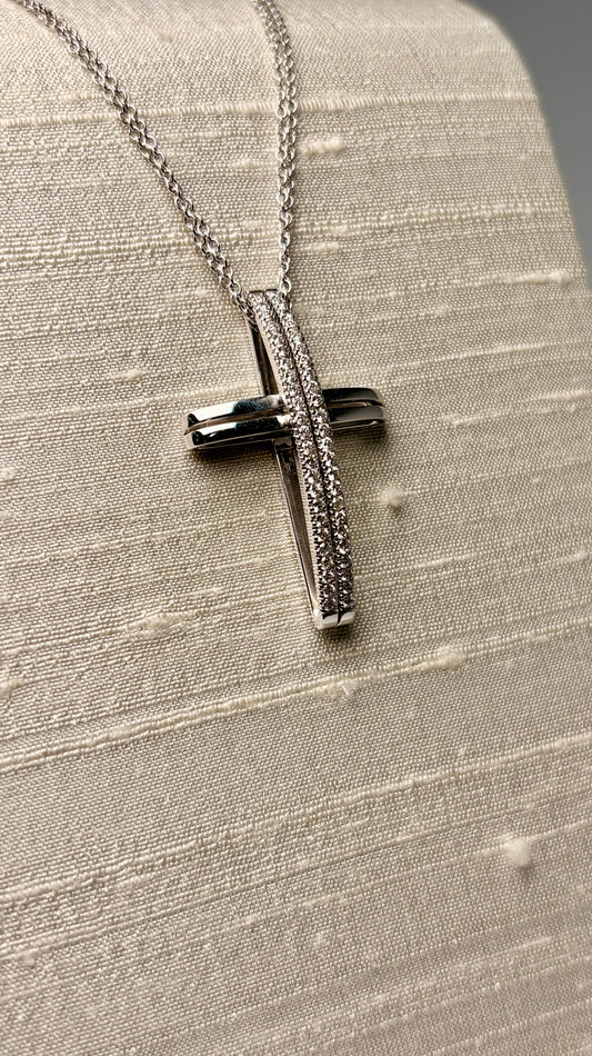 Collana Croce Diamanti