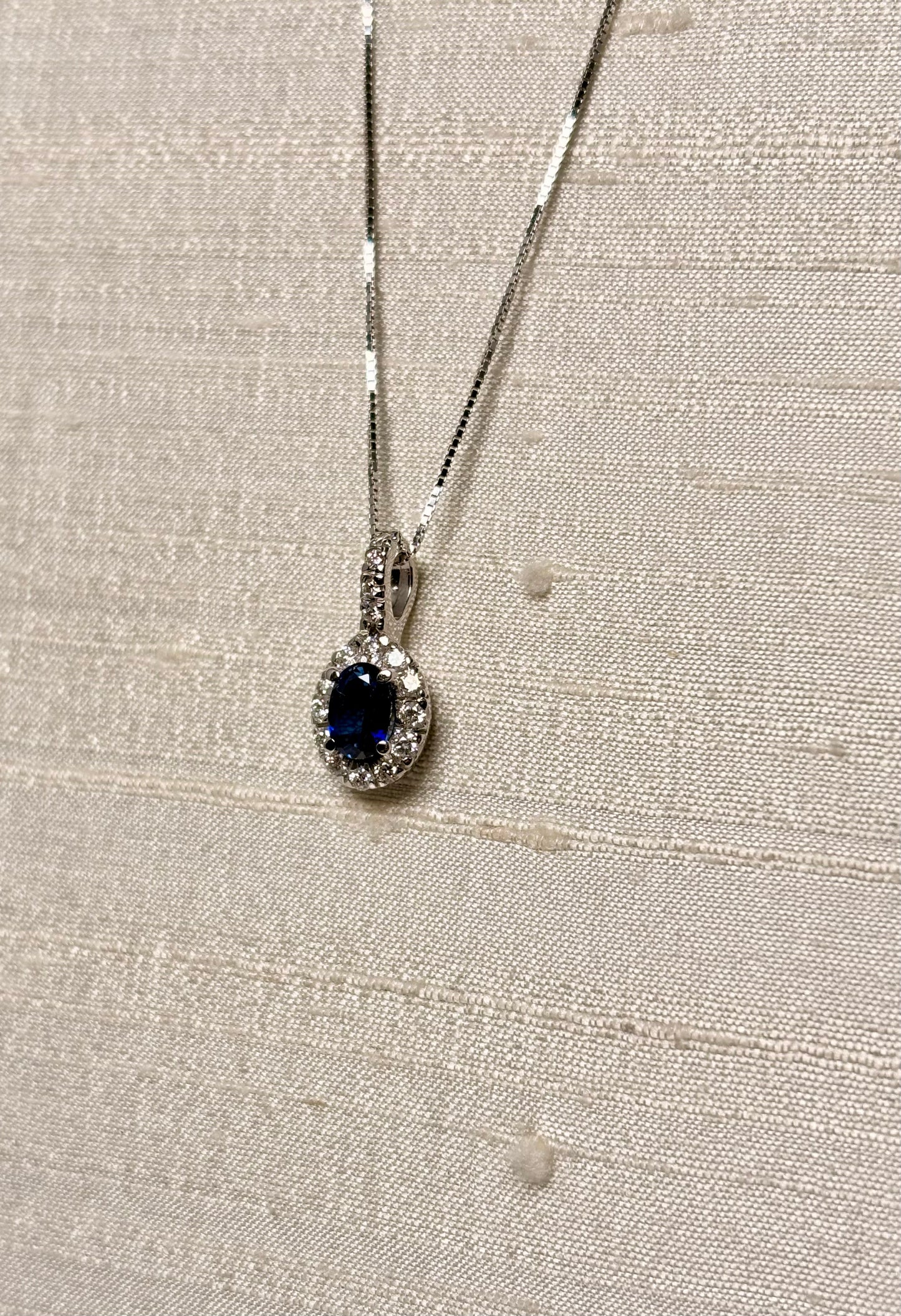 Collana Zaffiro blu