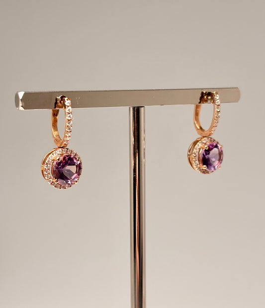 Orecchini Round oro rosa