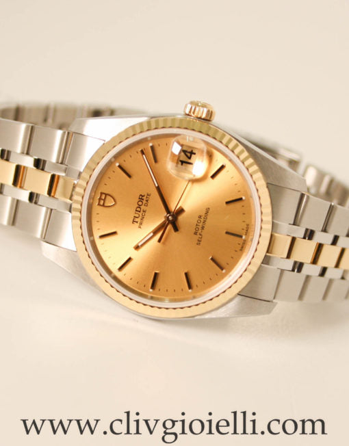 Tudor Price Date 34 mm Acc. Oro Nuovo