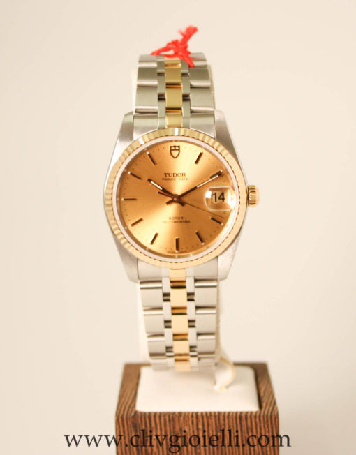 Tudor Price Date 34 mm Acc. Oro Nuovo