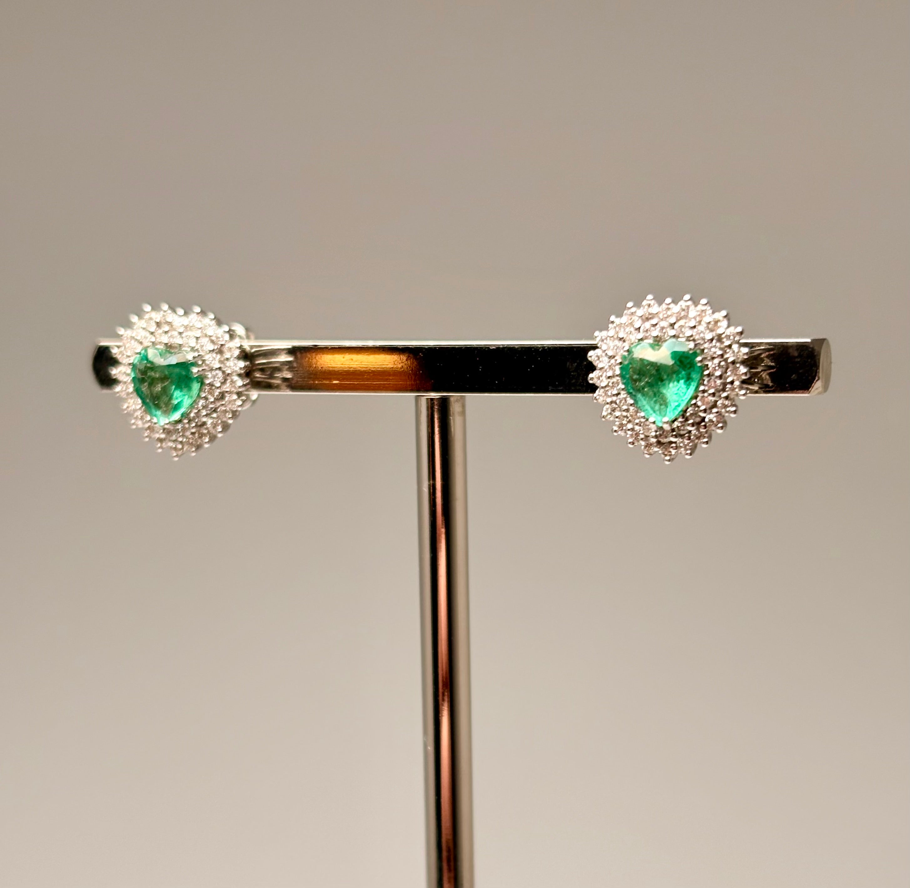 Orecchini Cuore Pavè