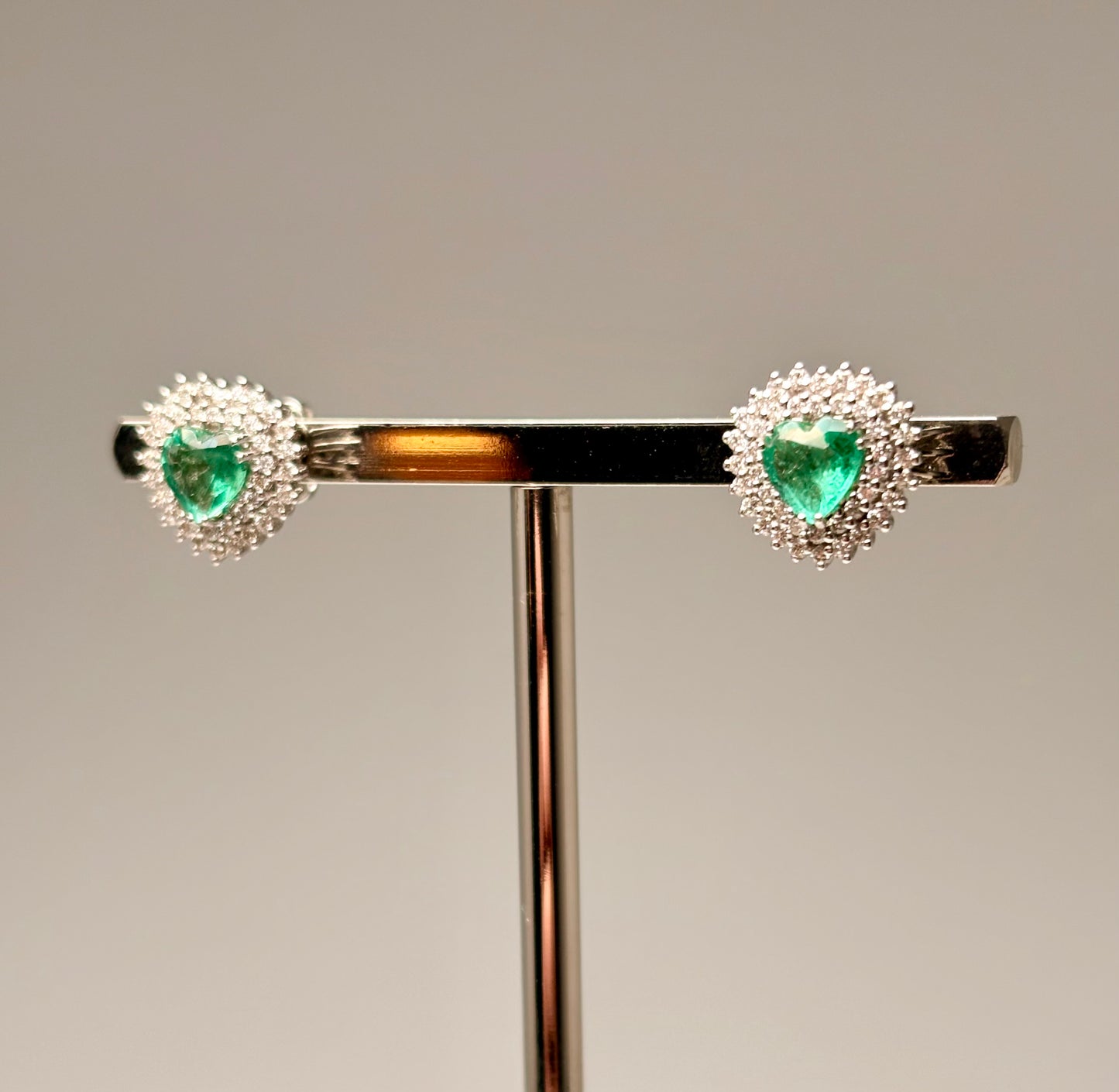 Orecchini Cuore Pavè