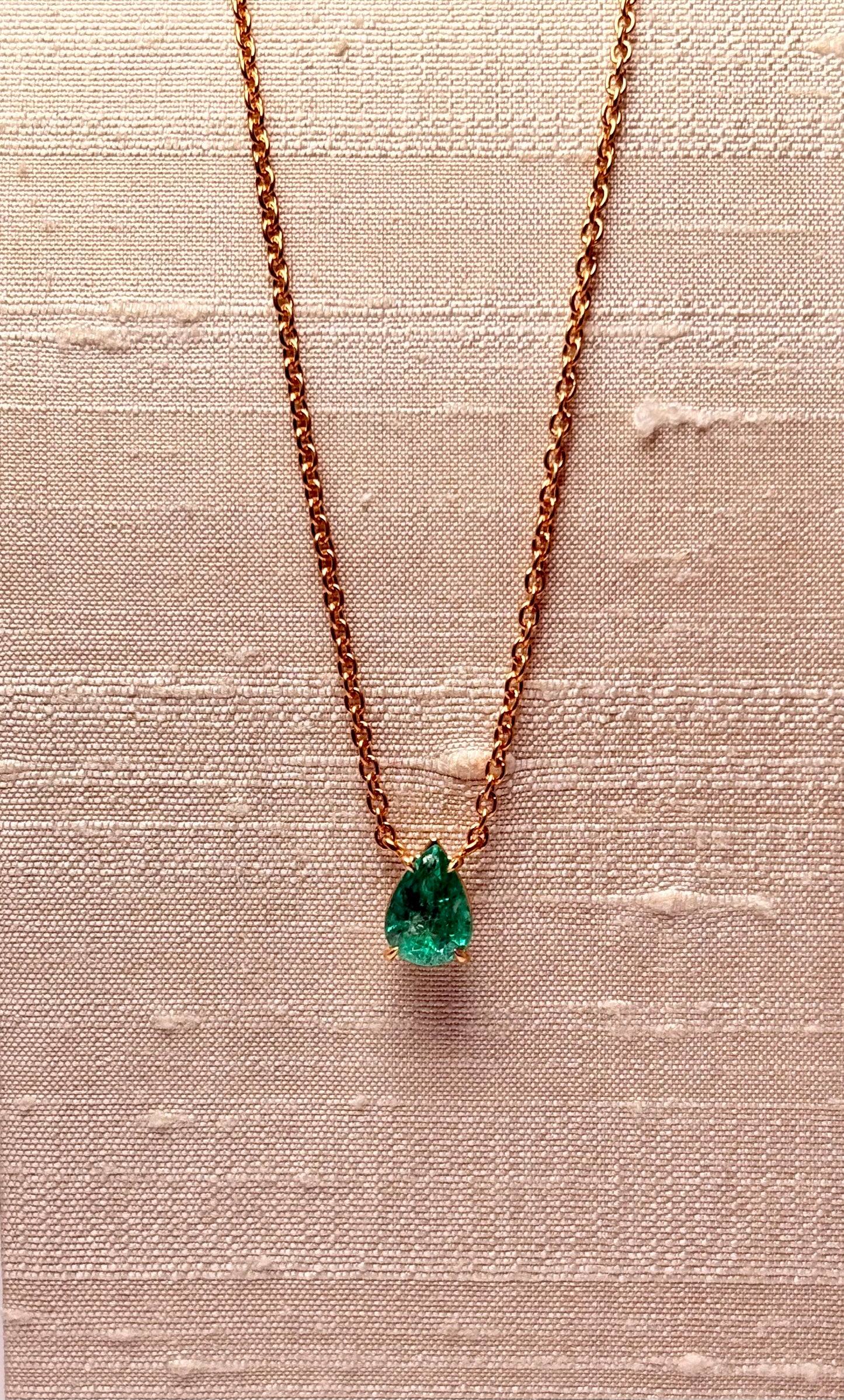 Collana Goccia Smeraldo