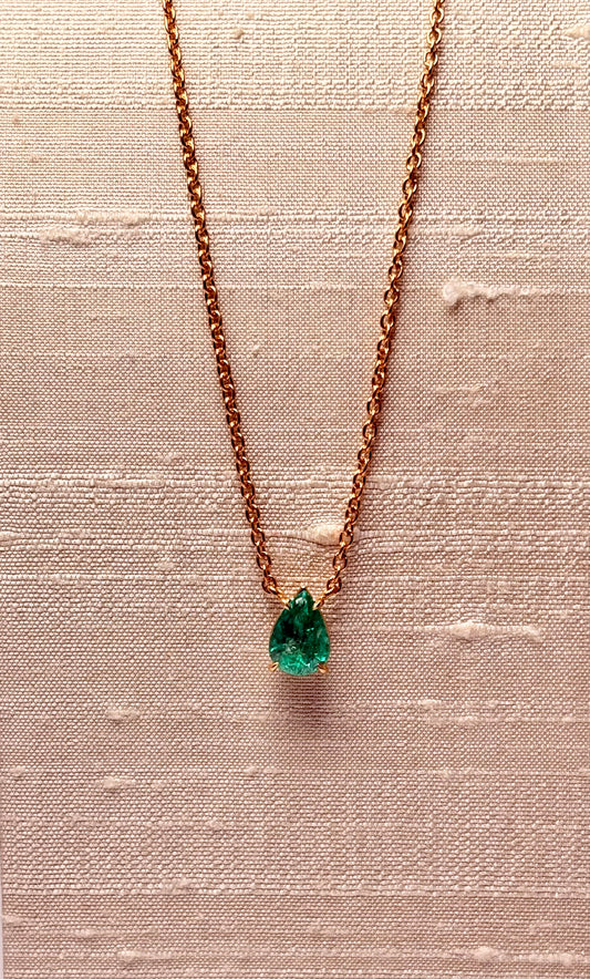 Collana Goccia Smeraldo