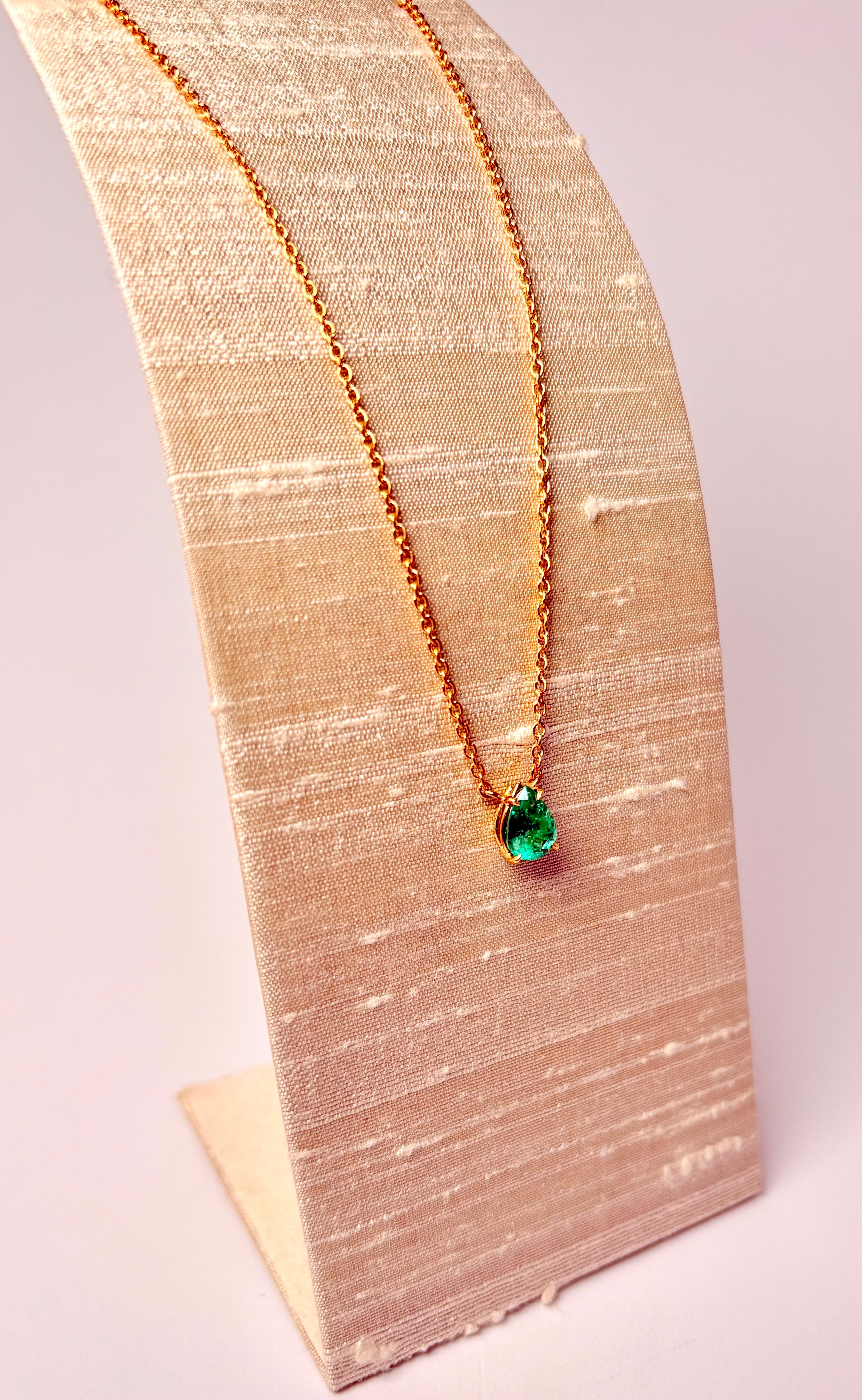 Collana Goccia Smeraldo