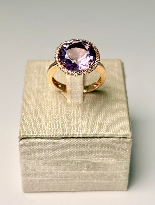 Anello Round oro rosa