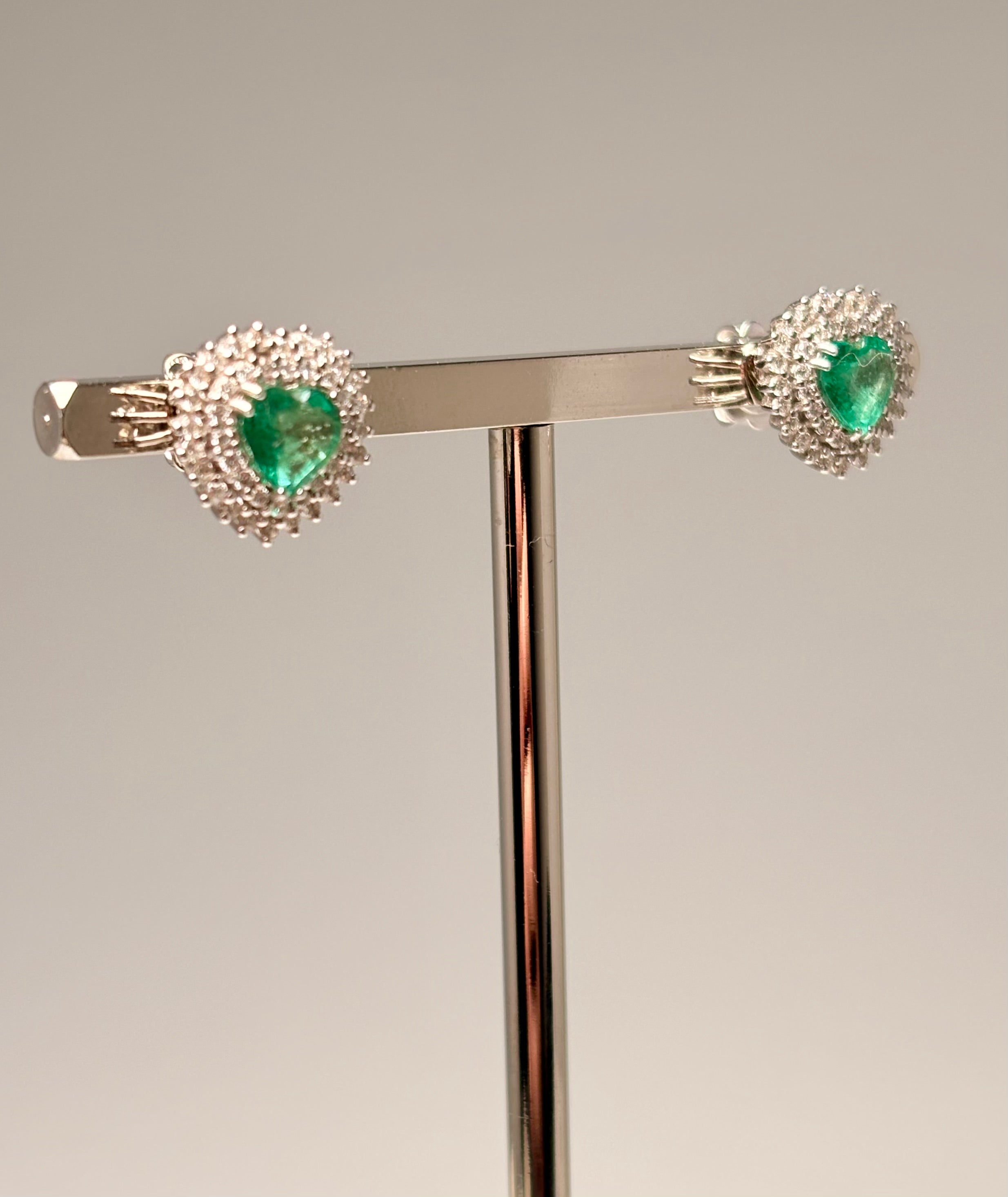 Orecchini Cuore Pavè