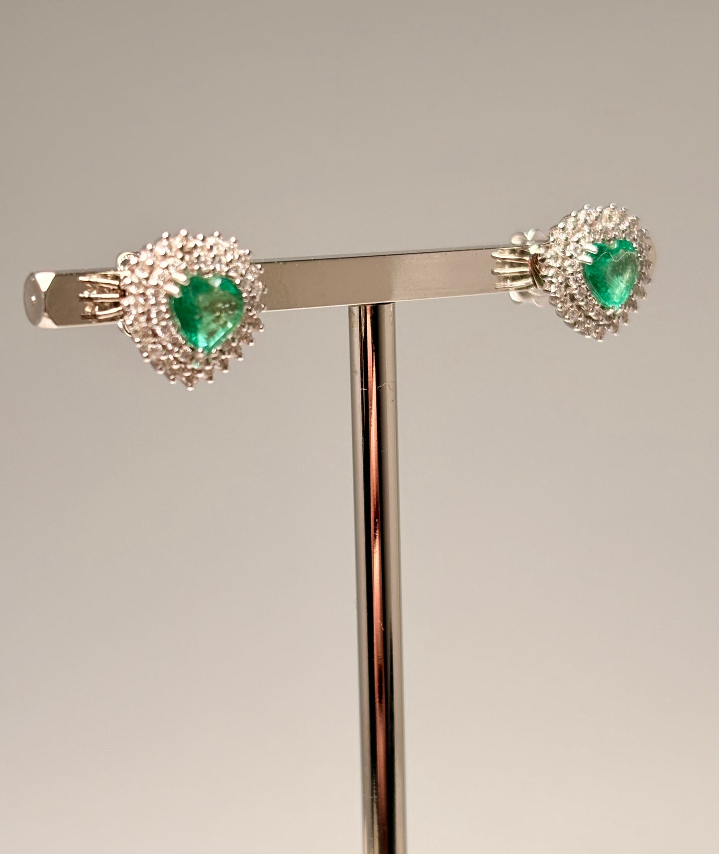 Orecchini Cuore Pavè