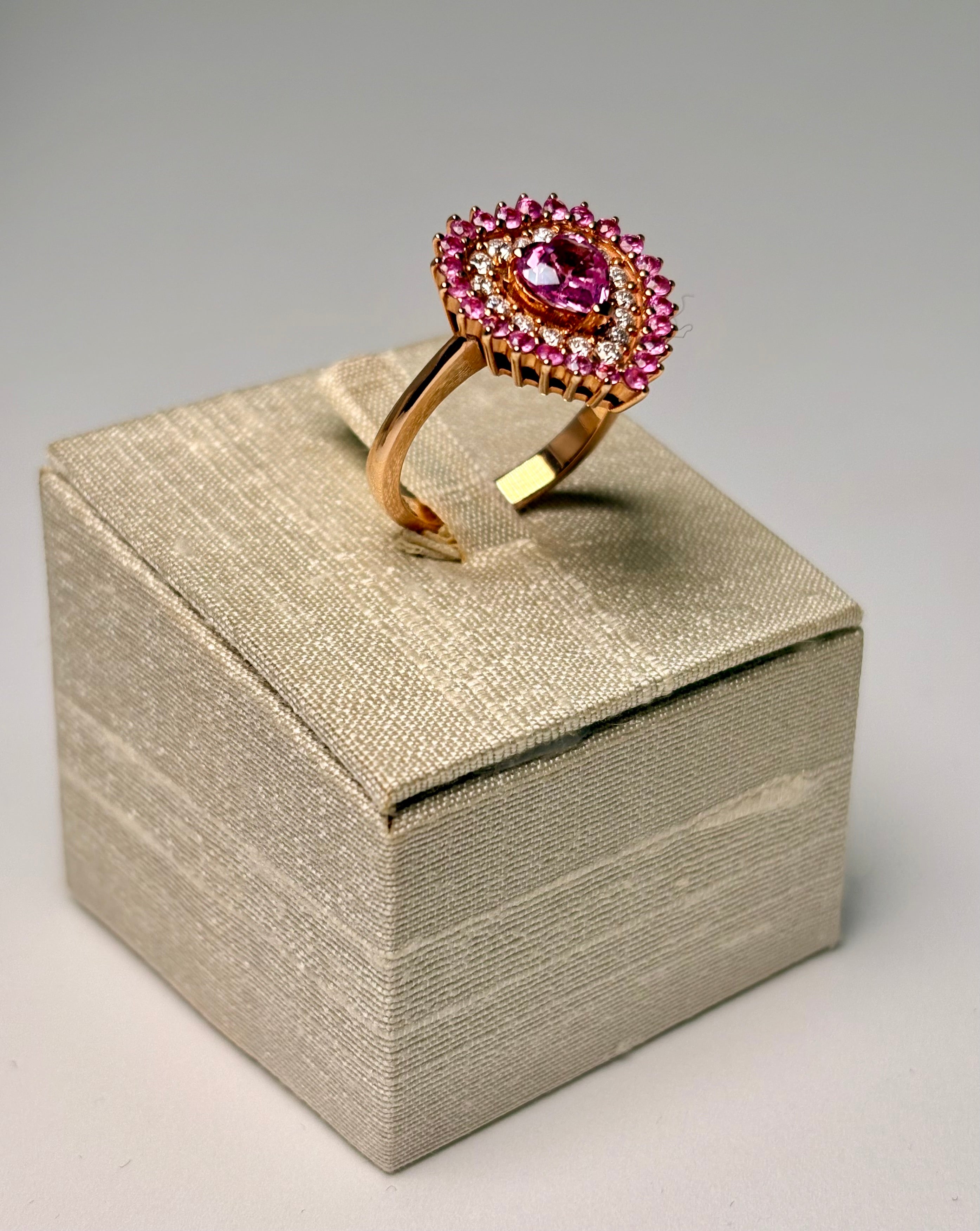 Anello Cuore Zaffiro