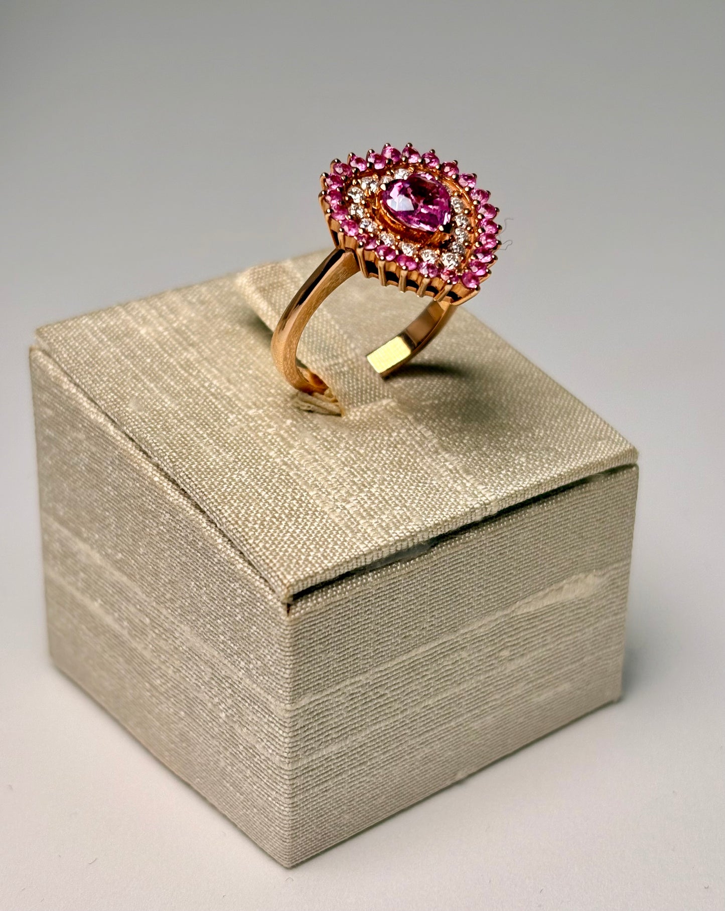 Anello Cuore Zaffiro