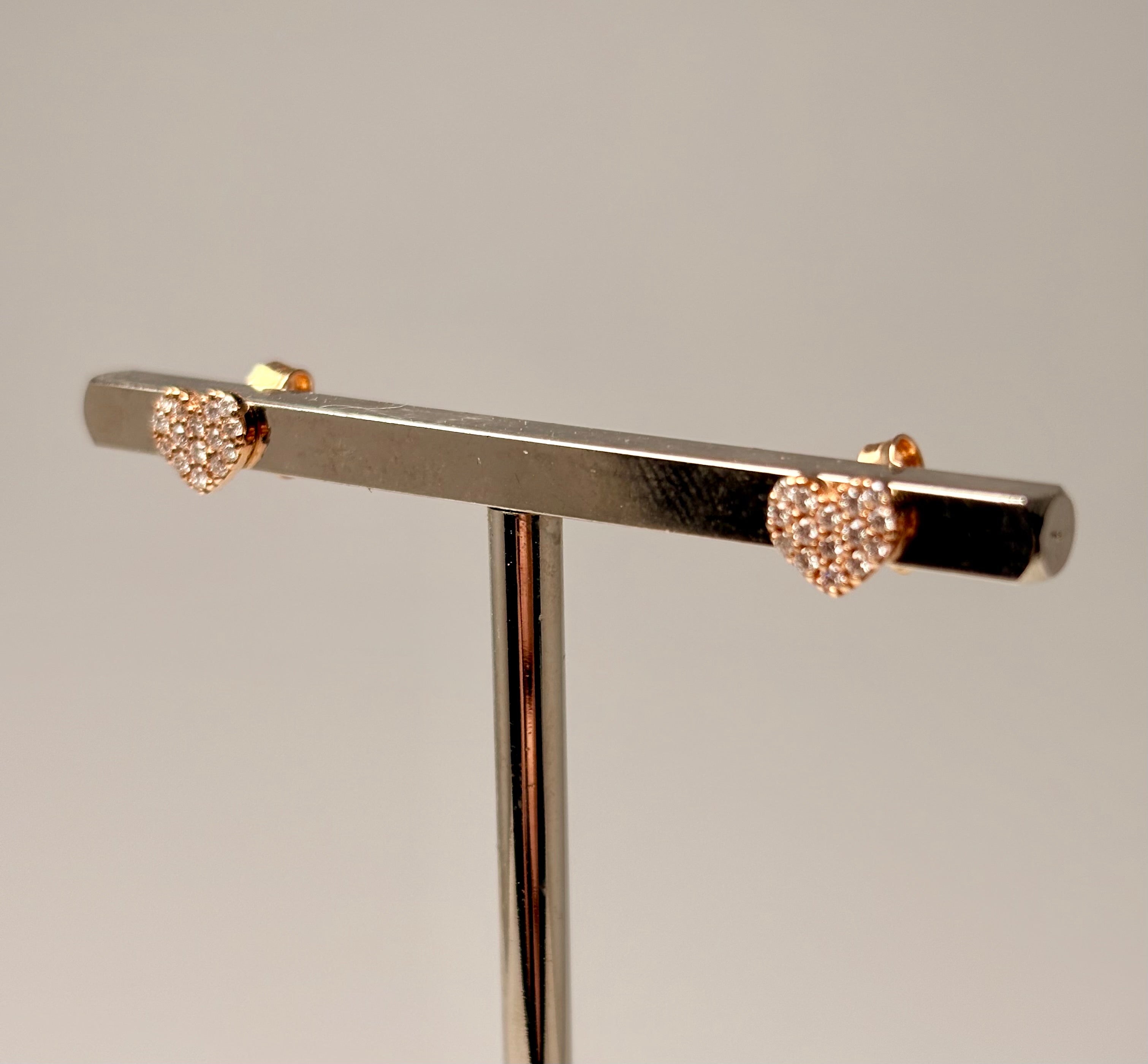 Orecchini Cuore Oro Rosa