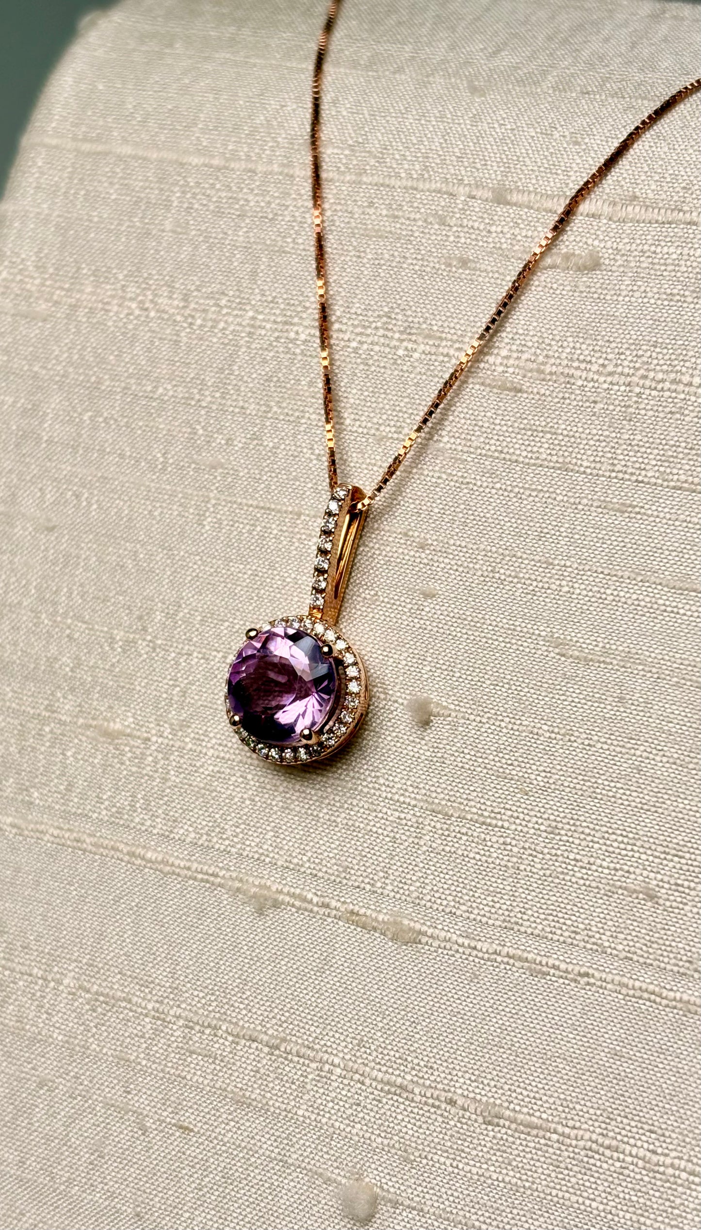 Collana Round oro rosa