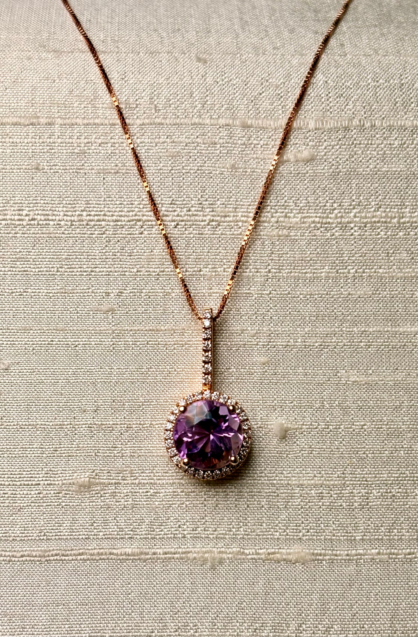 Collana Round oro rosa
