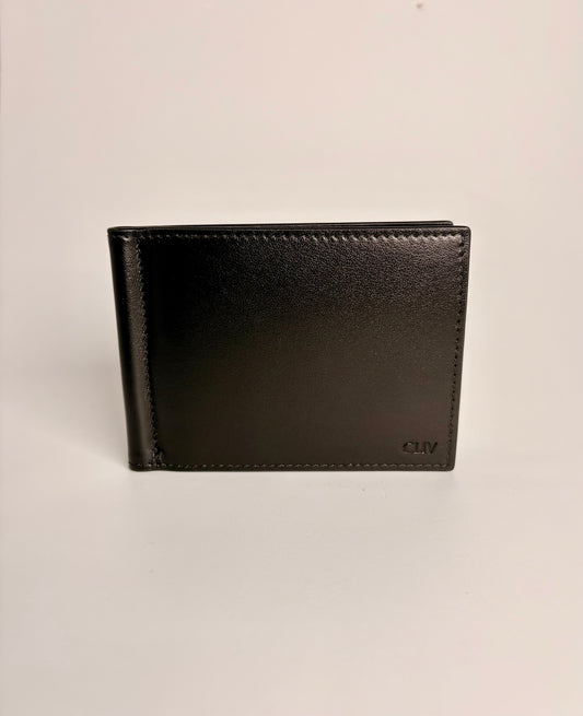 Portafoglio con fermaglio centrale