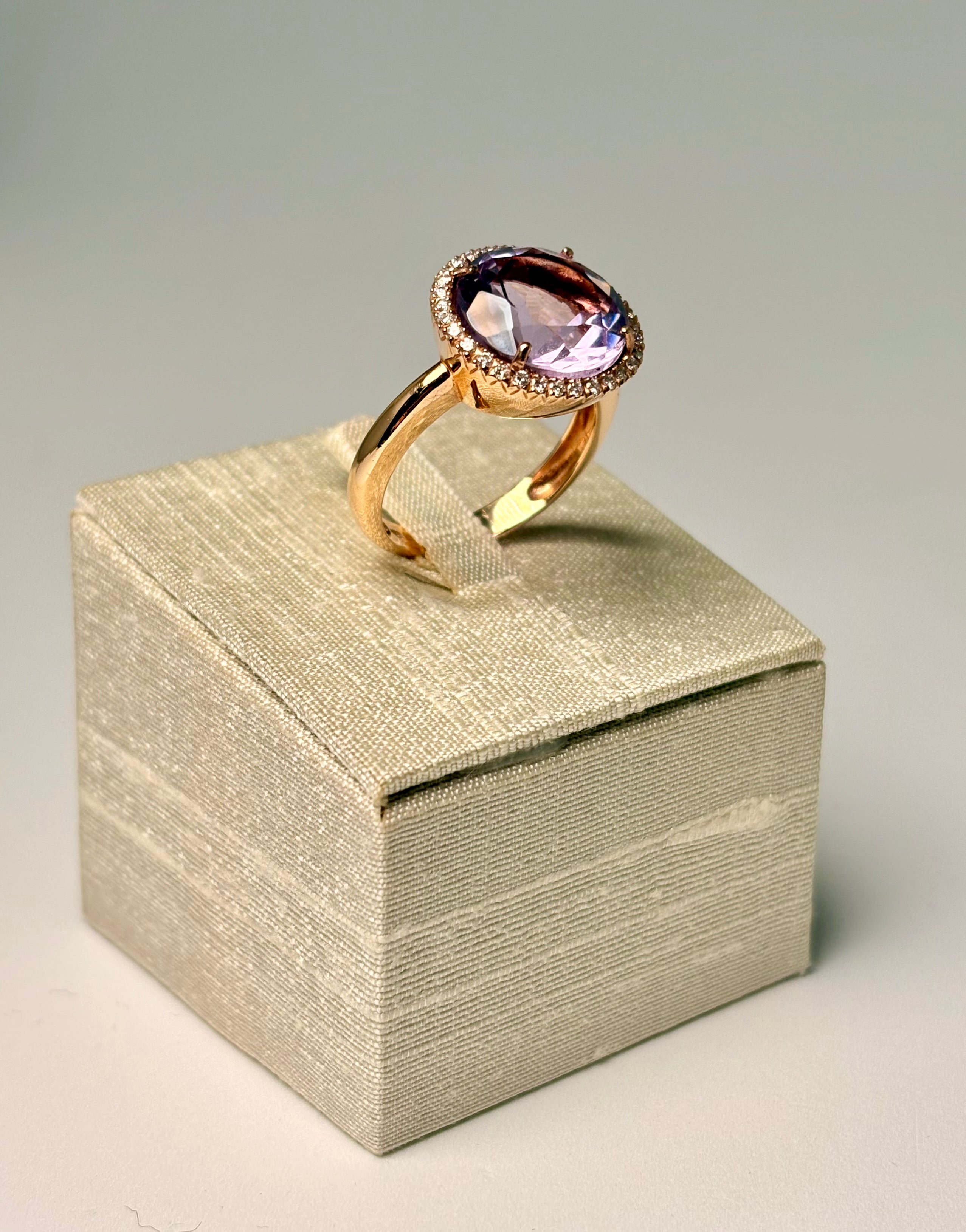 Anello Round oro rosa