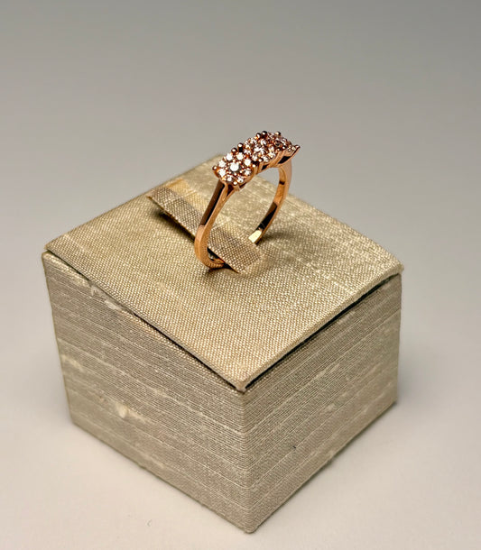 Anello Trilogy Pavè