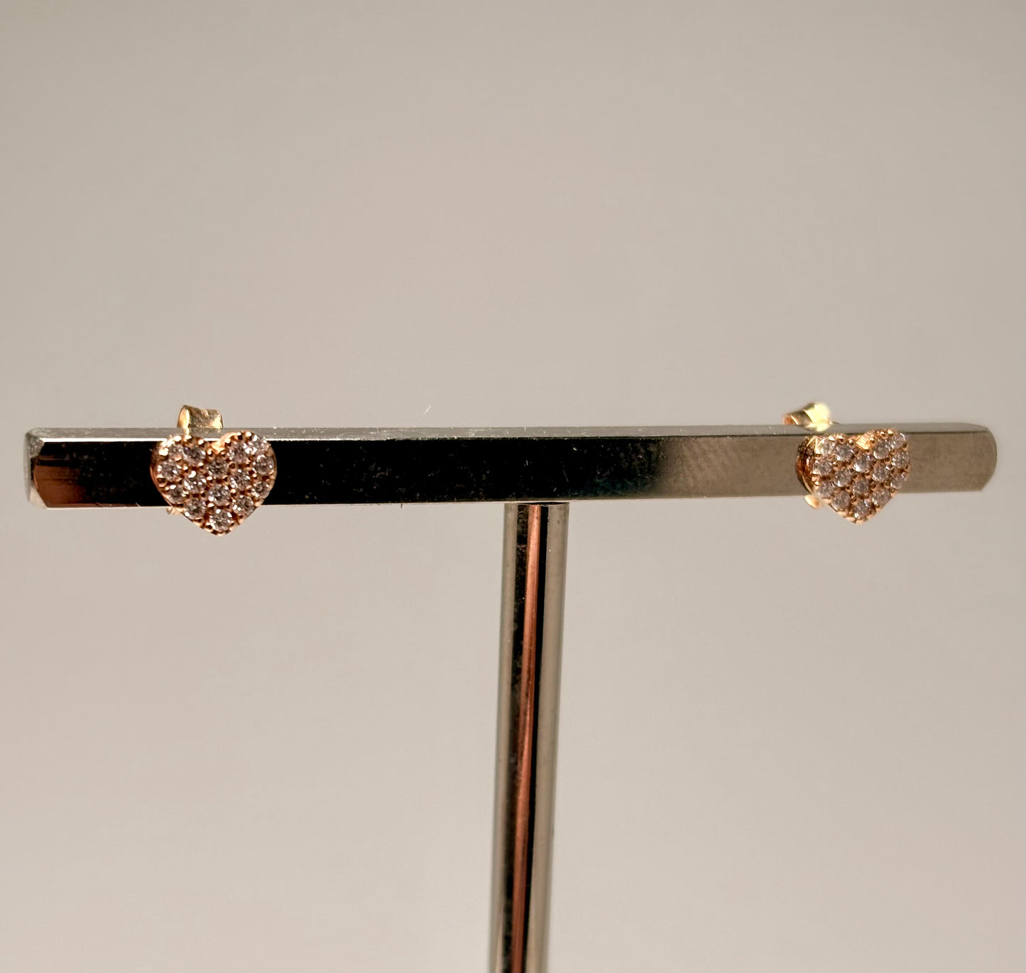 Orecchini Cuore Oro Rosa