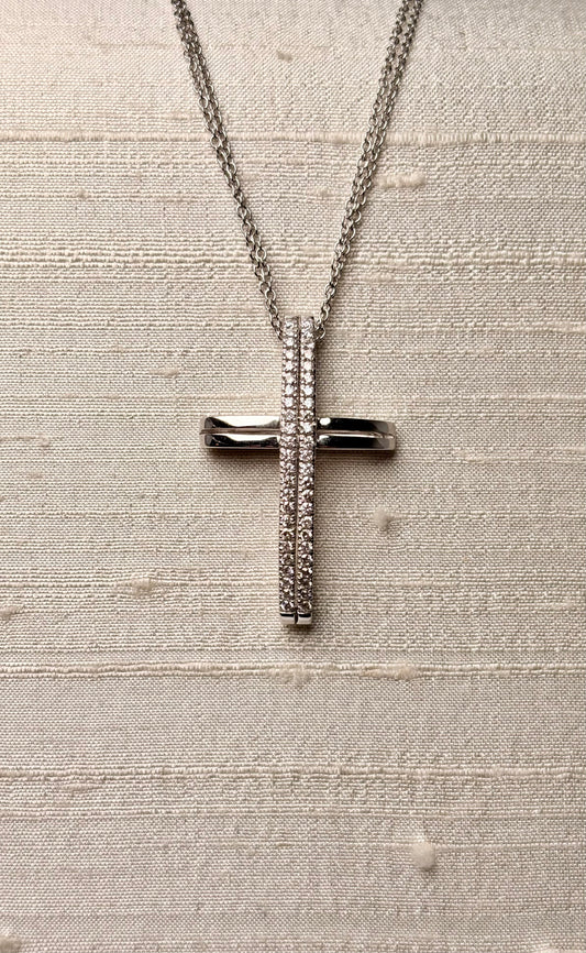 Collana Croce Diamanti