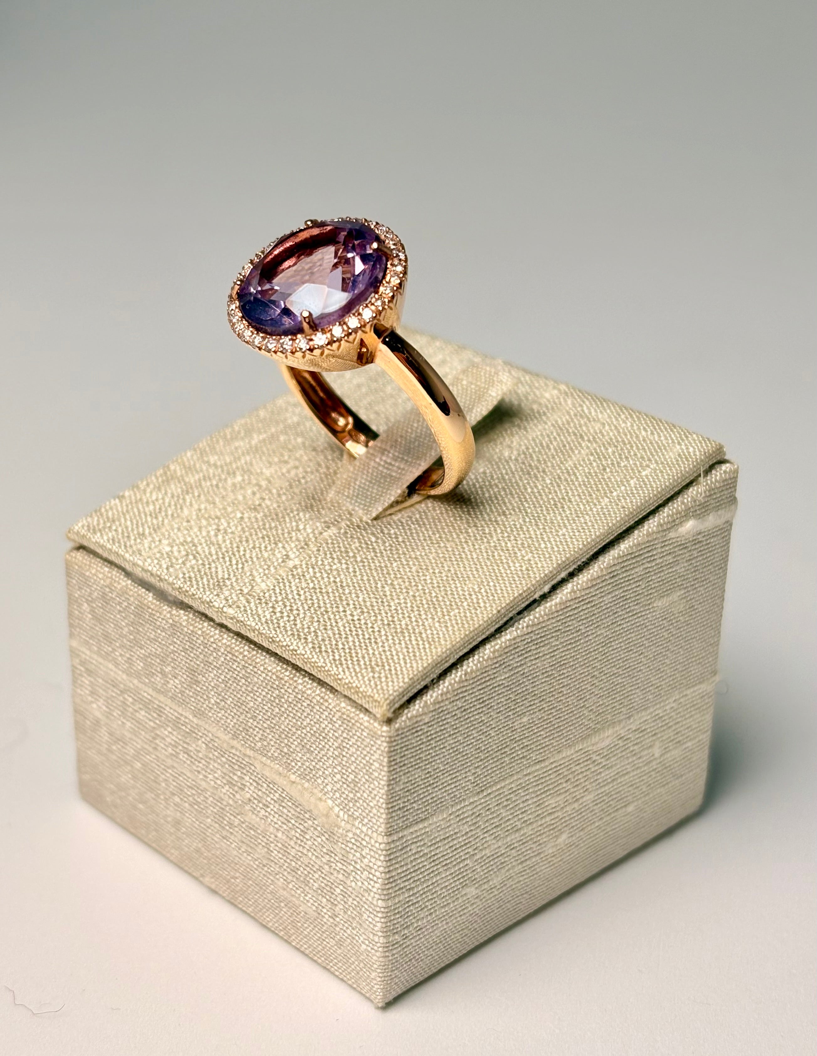 Anello Round oro rosa