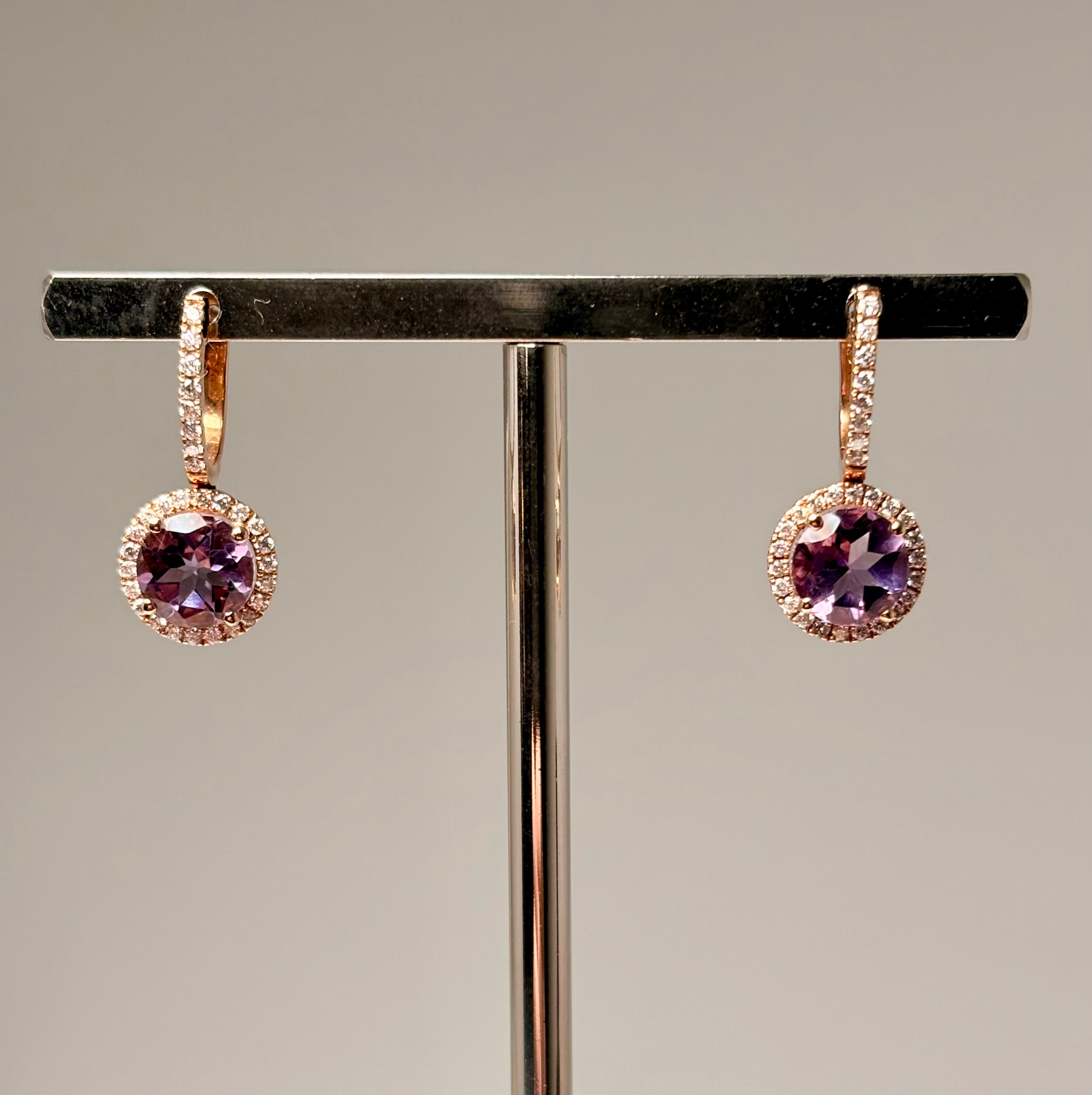 Orecchini Round oro rosa