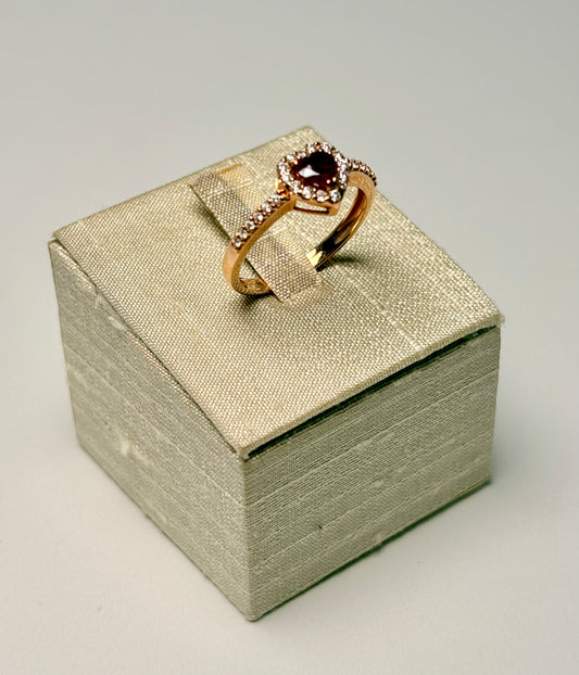 Anello Cuore Rubino
