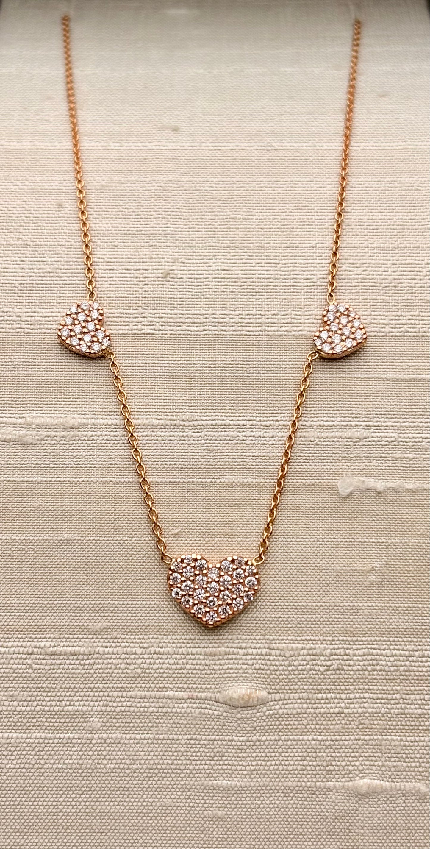 Collana 3 Cuori