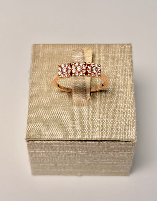 Anello Trilogy Pavè