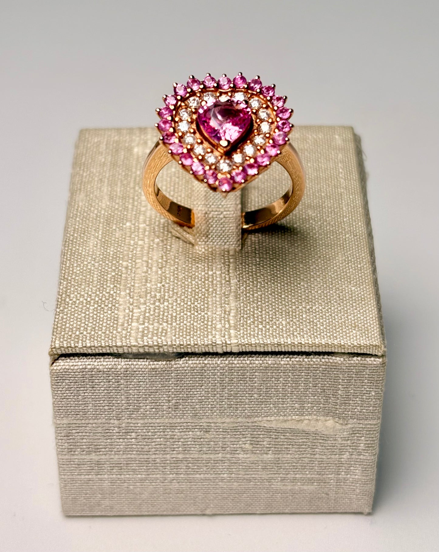 Anello Cuore Zaffiro