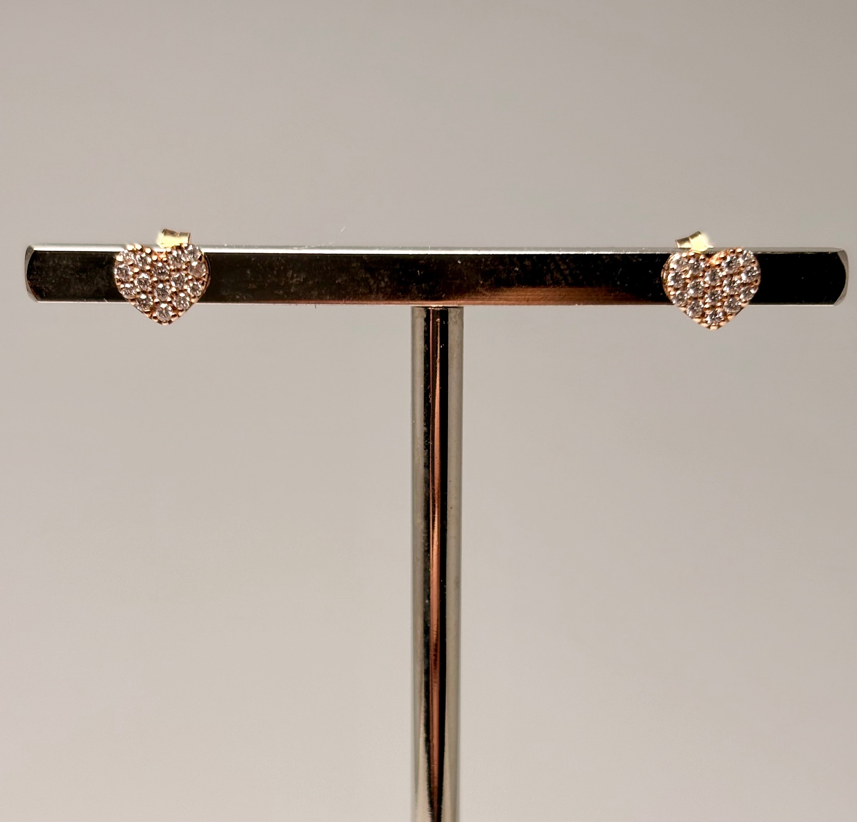 Orecchini Cuore Oro Rosa