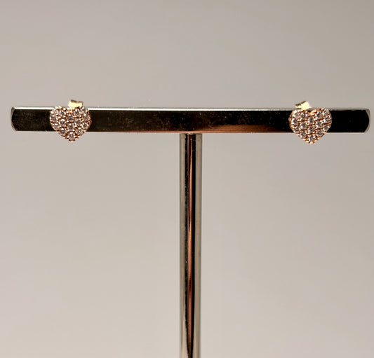 Orecchini Cuore Oro Rosa