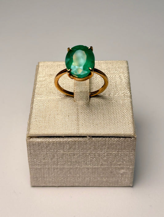 Anello Nude Smeraldo Ovale
