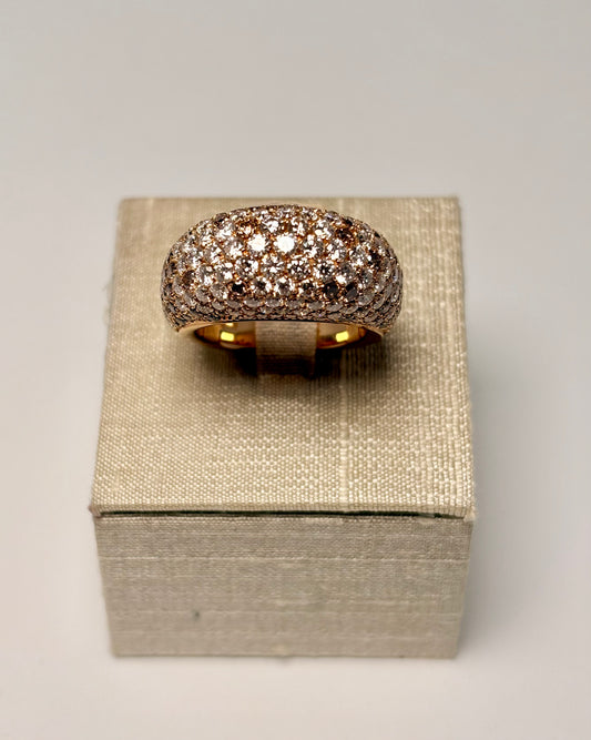 Anello Pavè diamanti brown