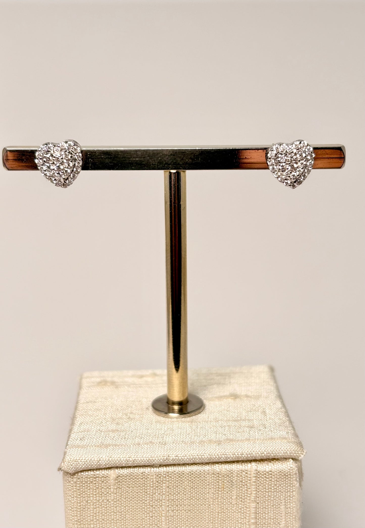 Orecchini cuore pavè