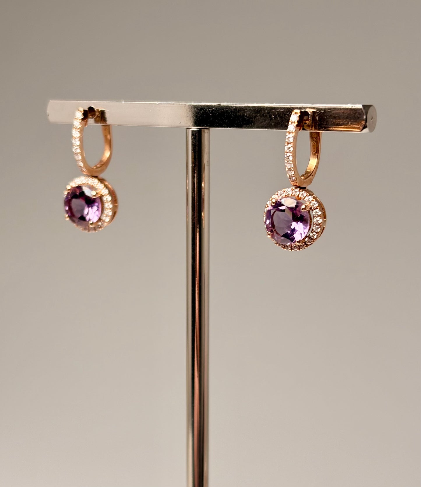 Orecchini Round oro rosa